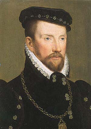 Адмирал Гаспар де Колиньи - один из покровителей гугенотов